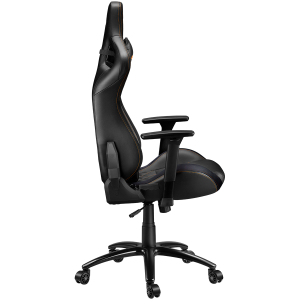 CANYON Nightfall GС-7, Gaming chair, PU leather, Cold molded foam, Metal Frame, Top gun mechanism, 90-160 degrees, 3D armrest, Class 4 gas lift, metal base, 60mm Nylon Castor, black and orange stitching