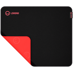 Lorgar Main 325, mouse pad pentru gaming, suprafata de control precisa, baza de cauciuc anti-alunecare rosie, dimensiune: 500 mm x 420 mm x 3 mm, greutate 0,4 kg