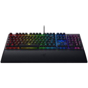 Razer BlackWidow V3, Green Mechanical Switch, US Layout, Tactile and Clicky, Full size, Razer Chroma™ backlighting with 16.8 million customizable color options, Wrist rest, 80 million keystroke lifespan,Multi-function digital roller, Aluminum const