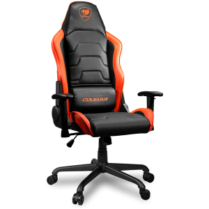 COUGAR ARMOR AIR, Gaming Chair, Breathable Mesh Back Design + Detachable Soft Foam Leather Cover, Lumbar Pillow, High Density Shaping Foam, Adjustable Tilting, 2D Adjustable armrest, Full Steel Frame, Class 4 Gas Lift Cylinder