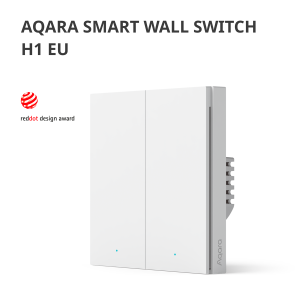 Aqara Smart Wall Switch H1 (fără neutru, basculant dublu): Model Nr: WS-EUK02; SKU: AK072EUW01