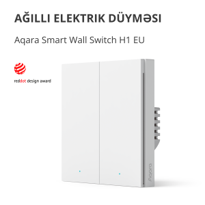 Aqara Smart Wall Switch H1 (fără neutru, basculant dublu): Model Nr: WS-EUK02; SKU: AK072EUW01