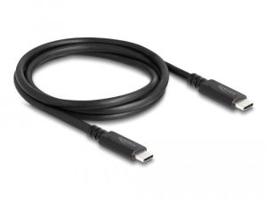 Cablu coaxial Delock USB4 40 Gbps, USB PD 3.1, 1,2 m, domeniu de putere 240 W