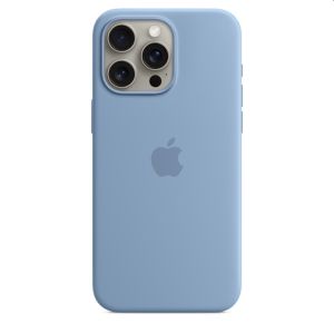 Case Apple iPhone 15 Pro Max Silicone Case with MagSafe - Winter Blue