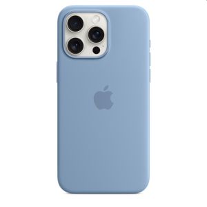 Case Apple iPhone 15 Pro Max Silicone Case with MagSafe - Winter Blue
