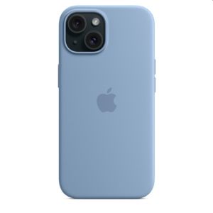 Husă din silicon Apple iPhone 15 cu MagSafe - Winter Blue