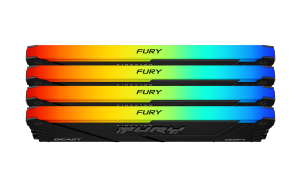 Памет Kingston FURY Beast Black RGB 64GB(4x16GB) DDR4 3200MHz CL16
