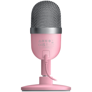 Razer Seiren Mini Pink, microfon de streaming, model de preluare supercardioid ultra-precis, calitate profesională a înregistrării, construcție ultracompactă, 110 dB SPL maxim, răspuns în frecvență 20Hz - 20kHz, capsulă condensator de 14 mm