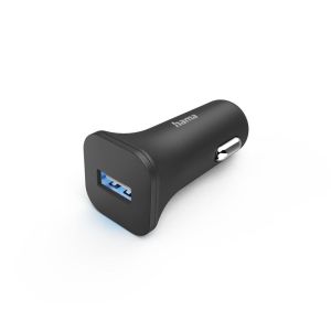 Hama Car Charger with USB-A Socket, 6 W, black