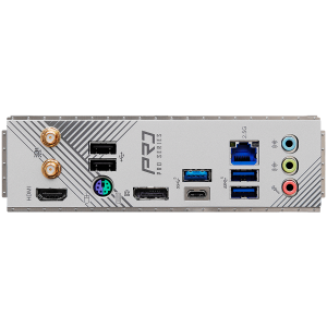 ASROCK MB Desktop B760M Pro RS Wi-Fi (S1700, 4x DDR4, 2x PCIe 4.0 x16, 1x PCIe 4.0 x1, 1x Hyper M.2 PCIe Gen4x4, 4x SATA3, 2x USB-C, 5x USB 3.2, 6x USB 2.0, 1xRJ -45 2.5GB, 2x 802.11ax Wi-Fi, 1x HDMI, 1x DP, 7.1 HD Audio, micro ATX.
