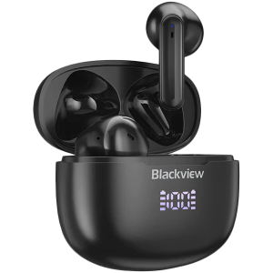 Blackview AirBuds 7, baterie 35mAh, baterie cutie de încărcare 470mAh, Bluetooth 5.3, negru