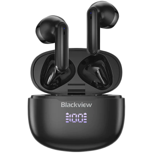 Blackview AirBuds 7, baterie 35mAh, baterie cutie de încărcare 470mAh, Bluetooth 5.3, negru