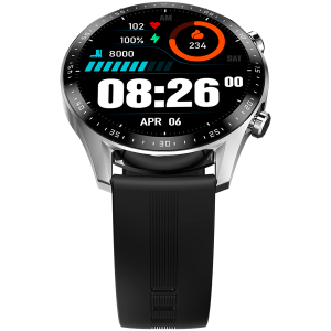 Blackview X1 Pro, LCD HD de 1,39 inch G+F 360x360, baterie de 300 mAh, detectarea ritmului cardiac pe 24 de ore, funcție de apel, 100 de moduri sportive, mai multe limbi, argintiu