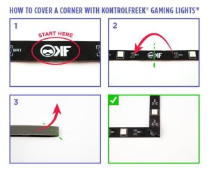 Kit de lumini pentru jocuri KontrolFreek bandă RGB, USB (3,6 m)