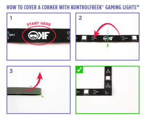 Kit de lumini pentru jocuri KontrolFreek bandă RGB, USB (2,74 m)