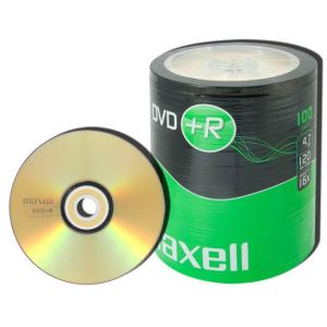 DVD+R MAXELL, 4,7 GB, 16x, 100 buc.