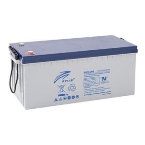 Оловна гелова батерия RITAR (DG12-200), 12V, 200Ah, 522 /240/ 219 mm, F10/M8