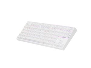 Keyboard Genesis Gaming Keyboard Thor 404 TKL White RGB Backlight US Layout Brown Switch