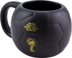 Mug Paladone FIFA Football (Black and Gold) Shaped
