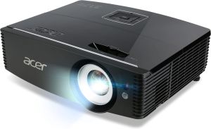Multimedia projector Acer Projector P6505, DLP, 1080p(1920x1080), 5500 ANSI Lm, 20,000:1, HDMI, 1.6 Optical zoom, Stereo mini jack x 1, DC out(5V/1A USB Type A), USB (Mini-B ) x 1, RS232, RJ45, 2 x10W Speaker,Carrying case, Black