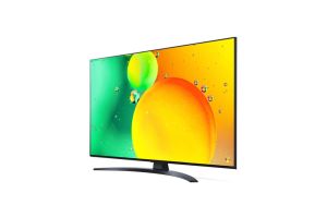 TV LG 43NANO763QA, 43" 4K IPS HDR Smart Nano Cell TV, 3840x2160, DVB-T2/C/S2, AI a5, Active HDR ,HDR 10 PRO, webOS Smart TV, ThinQ AI, WiFi, Clear Voice, Bluetooth, Hdmi, CI, Miracast / AirPlay2, One Pole stand, Silver