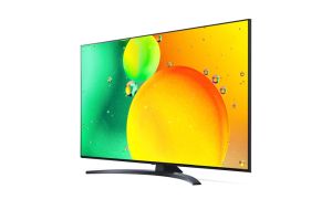 TV LG 55NANO763QA, 55" 4K IPS HDR Smart Nano Cell TV, 3840x2160, Pure Colors, DVB-T2/C/S2, Active HDR ,HDR 10 PRO, webOS Smart TV, ThinQ AI, NVIDIA GeForce, HGiG, WiFi, Clear Voice Pro, Bluetooth 5.0, Miracast / AirPlay2, One Pole stand, Black