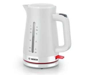 Електрическа кана Bosch TWK3M121, MyMoment Plastic Kettle, 2400 W, 1.7 l, Cup indicator, Limescale filter, Triple safety function, White
