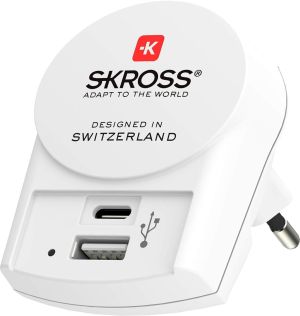Adaptor-încărcător SKROSS Euro USB Charger 1.302423, USB-A, USB-C