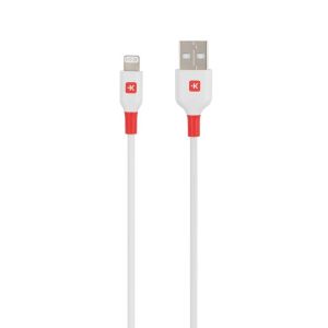 Cablu Skross, Lightning - USB-A 2.0 tată, 1,2 m, Alb