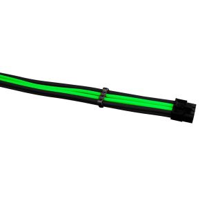 1stPlayer комплект удължителни кабели Custom Modding Cable Kit Black/Green - ATX24P, EPS, PCI-e - BGE-001