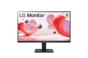 Monitor LG 24MR400-B, 23,8 inchi IPS, 5 ms (GtG mai rapid), 100 Hz, 1300:1, sincronizare cu acțiune dinamică, 250 cd/m2, Full HD 1920x1080, AMD FreeSync, îngrijire ochi, mod cititor, D-Sub, HDMI, înclinare, negru
