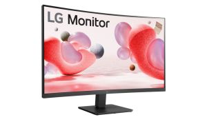 Monitor LG 32MR50C-B, 31,5 inchi VA, afișaj curbat, 5 ms (GtG mai rapid), 100 Hz, 3000:1, sincronizare cu acțiune dinamică, 250 cd/m2, Full HD 1920x1080, sRGB 99%, AMD FreeSync, Reader Mod, D-Sub, HDMI, Ieșire căști, Înclinare, Negru