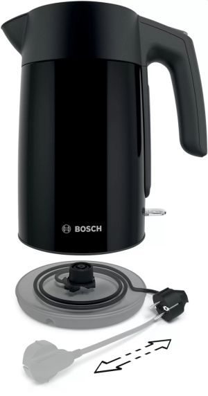 Електрическа кана Bosch TWK7L463, Kettle, 2400 W, 1.7 l, Black