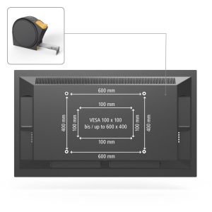 Hama TV Wall Bracket, OLED, 229 cm (90") up to 40 kg, 220850