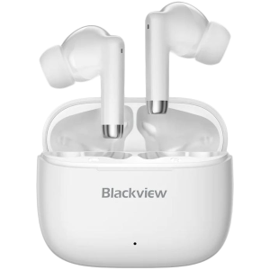 Blackview AirBuds 4, Battery 35mAh,Charging box battery 400mAh, Bluetooth 5.3, White