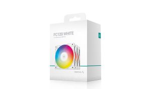 DeepCool Комплект вентилатори Fan Pack 3-in-1 3x120mm - FC120 White, Addressable RGB