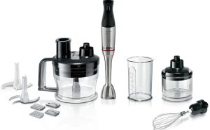 Пасатор Bosch MSM6M871, SER6, Blender, ErgoMaster, 1200 W, Dynamic Speed Control, QuattroBlade System Pro, Included Blender, Food processor, Measuring cup, Chopper & Stainless steel whisk, Stainless steel
