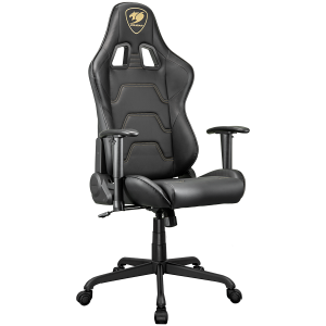 COUGAR Armor Elite Royal Gaming Chair, Adjustable Design, Breathable PVC Leather, Class 4 Gas Lift Cylinder, Full Steel Frame, 2D Adjustable Arm Rest, 160º Reclining, Adjustable Tilting Resistance