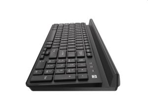 Set Natec Keyboard Felimare US Layout Wireless Bluetooth + 2.4 GHz Slim Pnone/Tablet Holder, Black