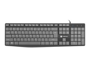 Клавиатура Natec keyboard Nautilus SLIM Black-Grey US layout