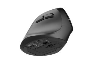 Mouse Natec Vertical Mouse Crake 2 BLUETOOTH 5.2 + 2.4GHZ BLACK 2400dpi, Left handed, black