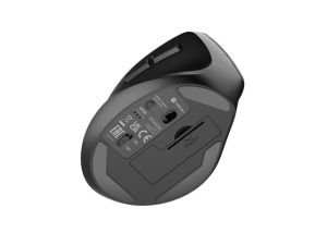 Mouse Natec Vertical Mouse Crake 2 BLUETOOTH 5.2 + 2.4GHZ BLACK 2400dpi, Left handed, black