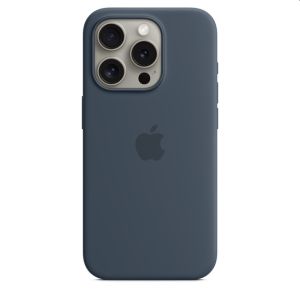 Case Apple iPhone 15 Pro Silicone Case with MagSafe - Storm Blue