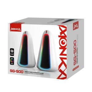 Marvo Gaming Speakers 2.0 6W, RGB - Monka Zilla SG-500