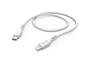 Cablu de incarcare HAMA "Eco", USB-C - Lightning, 1 m, alb