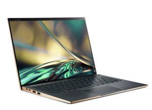 Laptop Acer Swift 5, SF514-56T-73WY, Intel Core™ i7-1260P (up to 4.70 GHz, 18MB), 14" 2.5K IPS touch w/Antibacterial coating, 16GB LPDDR5, 1024GB PCIe NVMe SSD, Intel UMA, WIFI6E, BT 5.2, FHD Camera, FPR, Win 11 Pro, Steam Blue
