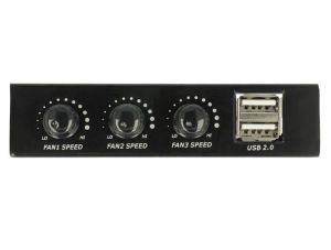 Delock 3.5&Prime; Front Panel > 2 x USB 2.0 and fan control