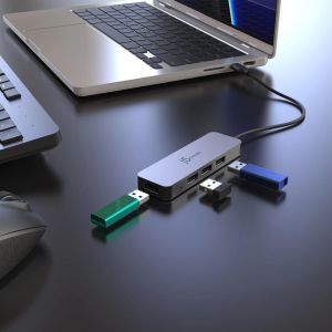 j5create Laptop Stand with USB 4-Port Hub