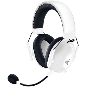 BlackShark V2 Pro (2023) - White, Wireless Gaming Headset, Razer TriForce Titanium Driver 50 mm, Oval Ear Cushions, Detachable Super Wideband microphone, THX Spatial Audio, Type A Wireless (2.4 GHz), Bluetooth 5.2