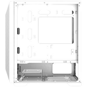 Gemini II Arctic EN48656, alb, MATX/Mini-ITX, U3x1+U2x2, panou frontal ARGB LED cu plasă și TG din stânga, 3 buc X24F Arctic ventilator RGB fix
